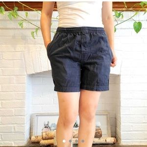 Vintage 90’s Navy Elastic Shorts